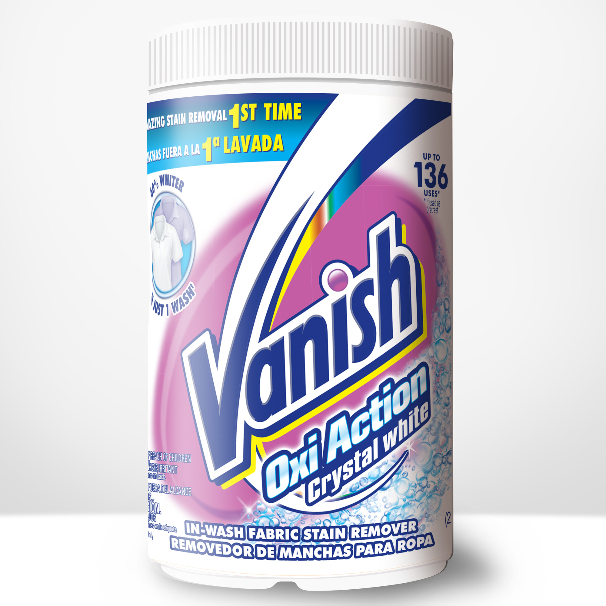 VANISH Oxi Action Crystal White InWash Fabric Stain Remover